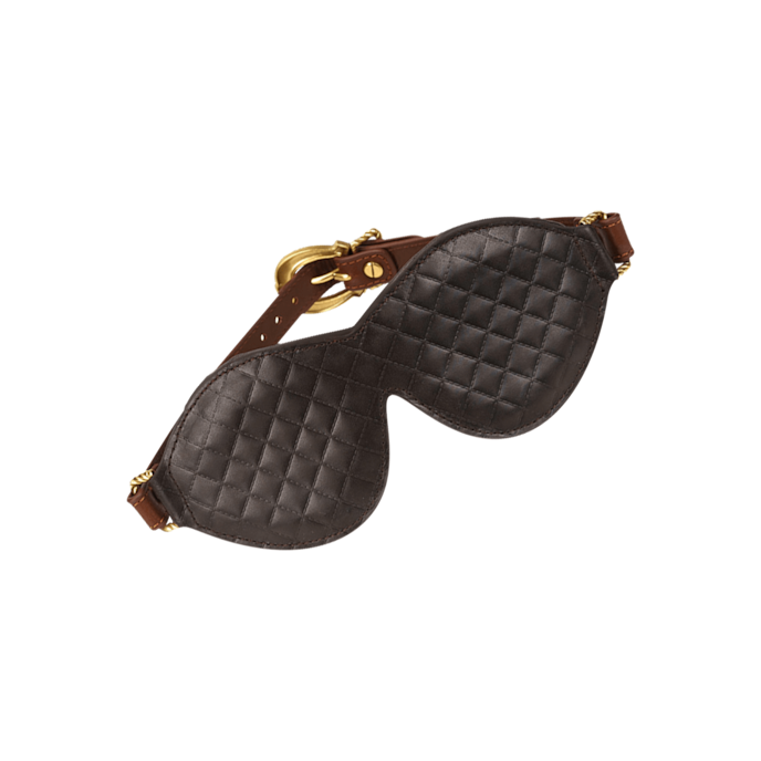 augenmaske-aus-reitleder-Braun-Gold-Schwarz-1