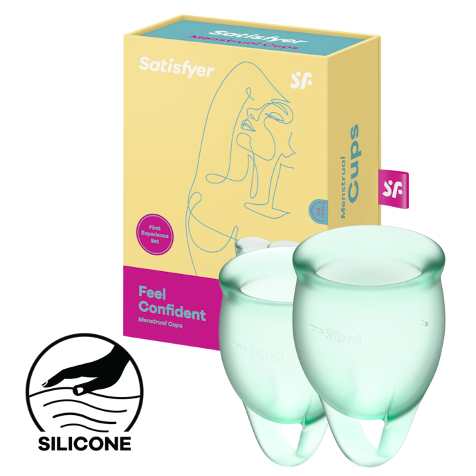 satisfyer-feel-confident---set-van-2-menstruatiecups-15-&-20-ml-Hellgrün-1