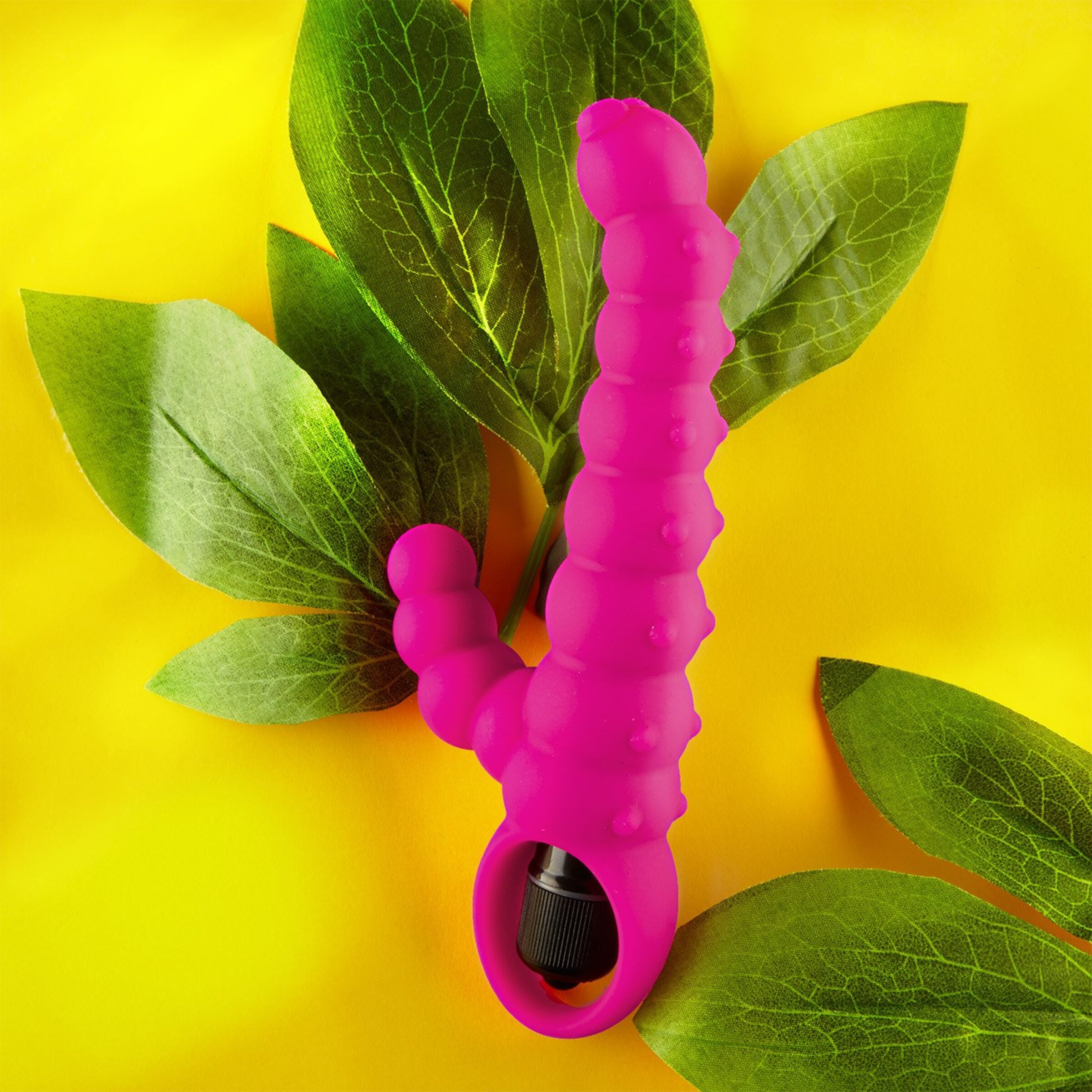 siliconen-hy]vibrator-met-structuur-16-5-cm-Neonroze-2