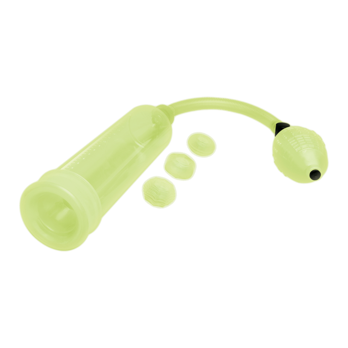 glow-in-the-dark---penis-pump-&-stamina-ring-set-Neongeel-Weiß-1