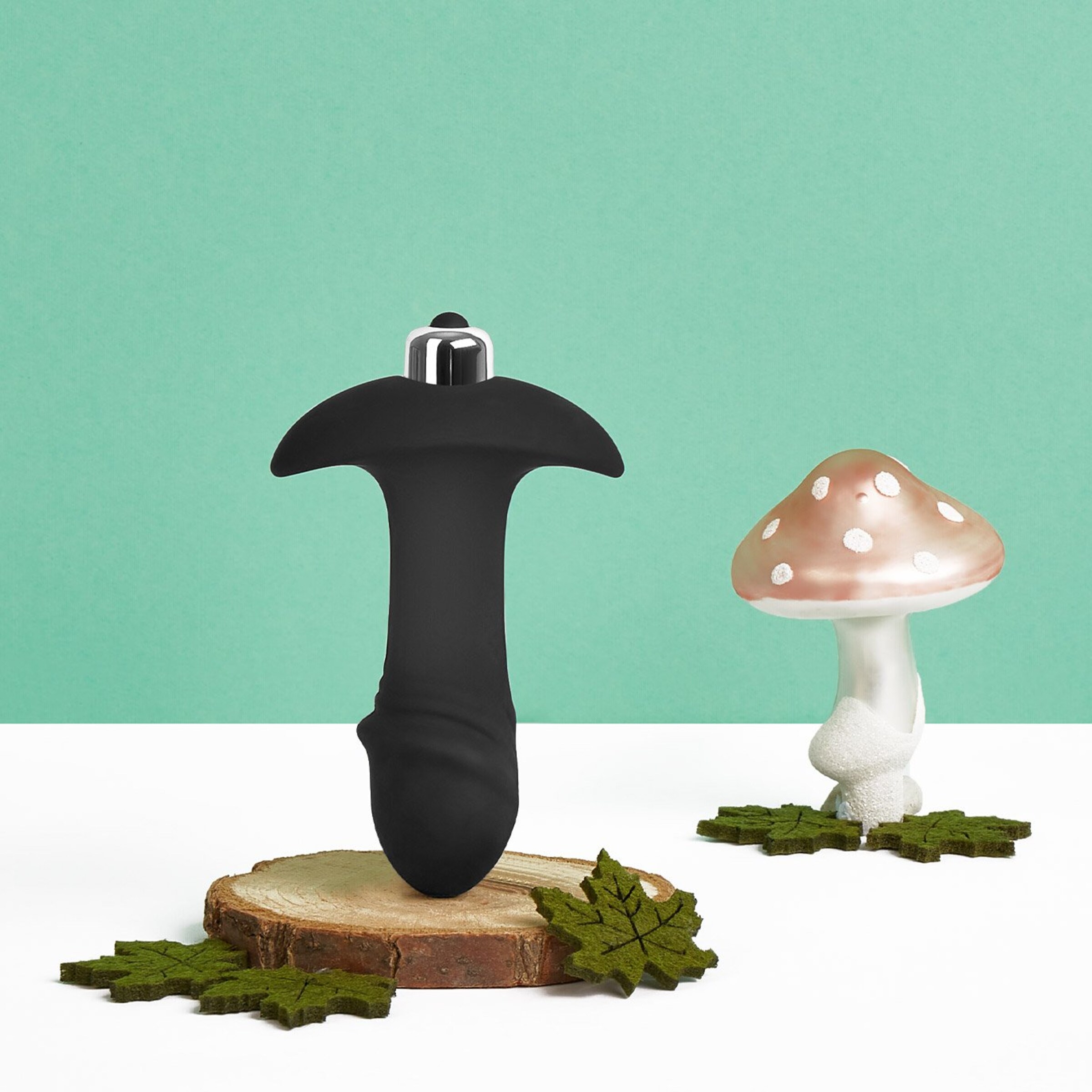 natuurlijke-anale-vibrator-9-9-cm-Zilver-Zwart-2