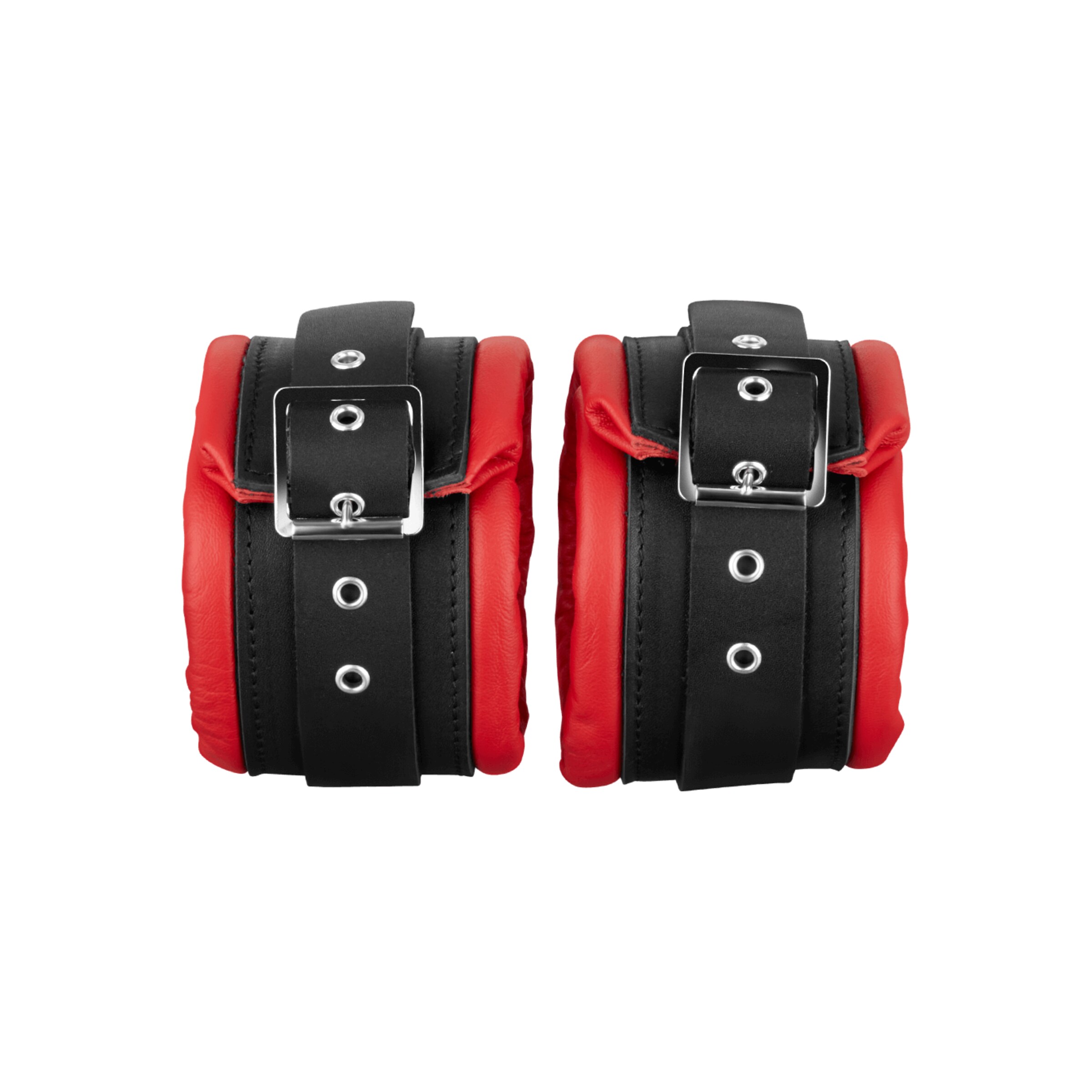 gepolsterte-fußfesseln-Rot-Schwarz-4
