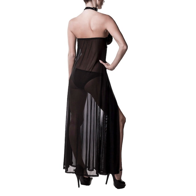 transparant-negligé-2-stuks-Zwart-2