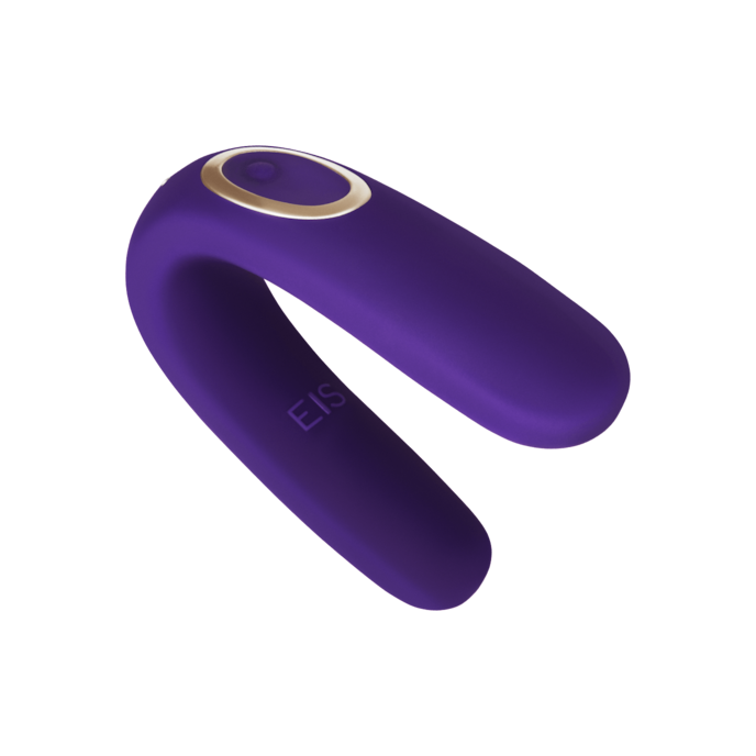 vibromasseur-pour-couple-classic-2-en-silicone-8-5-cm-Or rose-Violet-1