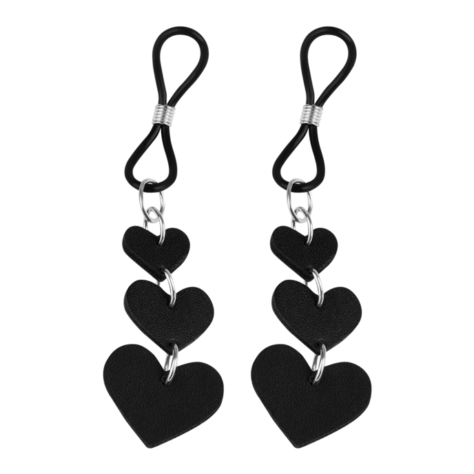 pinces-à-tétons-décoratives-avec-pendentifs-en-forme-de-cœur-Noir-2