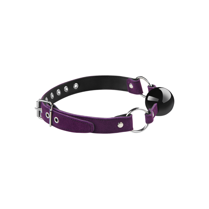 gag-met-leren-riem-Lila-Schwarz-2