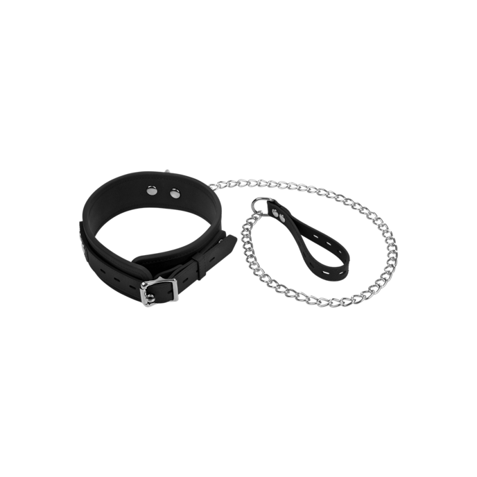 entrave-de-cou-étroite-avec-laisse-Noir-1