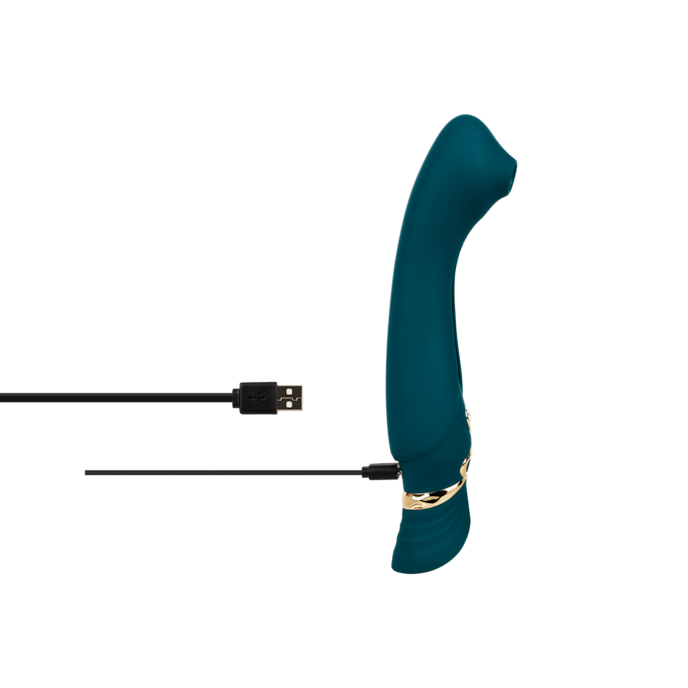 queen-pulswave-vibrator-23-cm-Bleu-Or-10