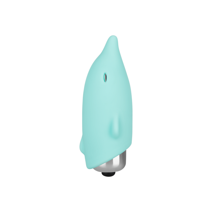 dolfijn-bullet-van-siliconen-7-5-cm-Turkoois-Zilver-3