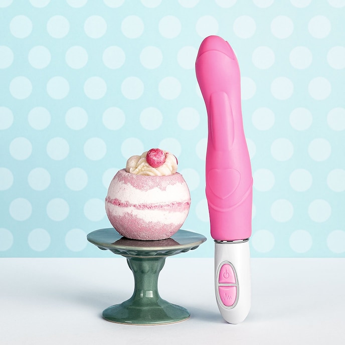 vibromasseur-point-g-en-silicone-22-5-cm-Blanc-Rose-2