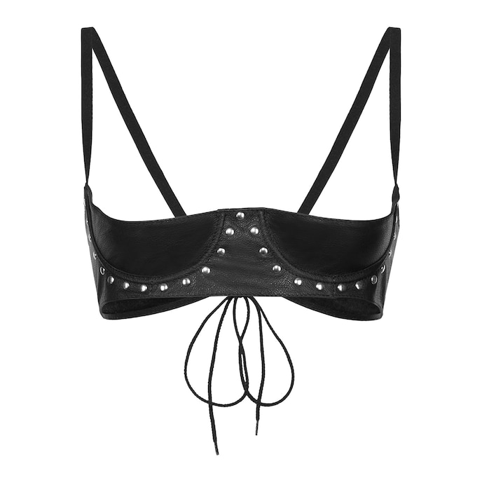 soutien-gorge-en-cuir-à-demi-coque-Noir-1
