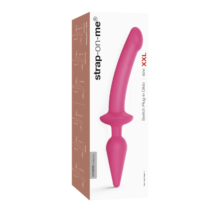 2-in-1-dildo-&-buttplug---maat-s-25-cm-Wit-2