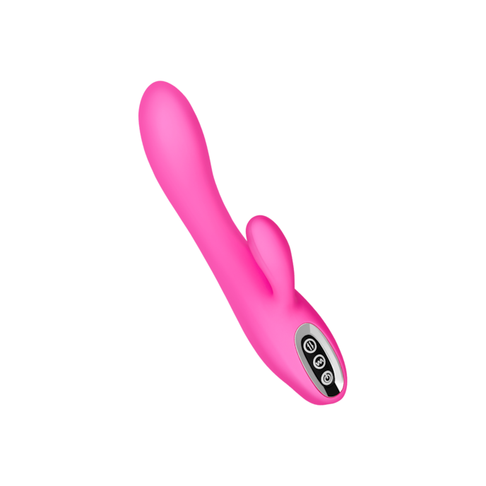 rabbit-en-silicone-de-haute-qualité-22-cm-Rose-1