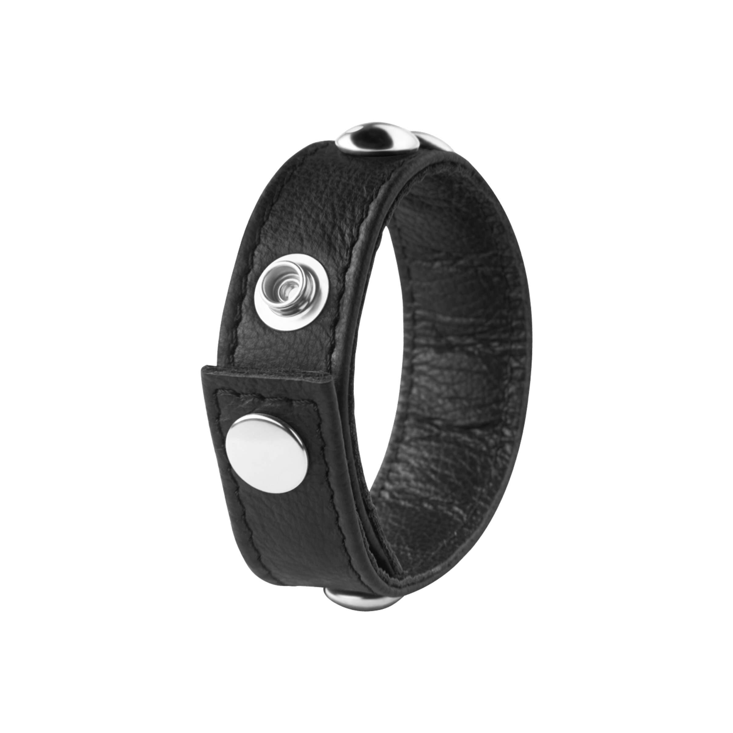 sangle-pénienne-avec-rivets-Argent-Noir-2