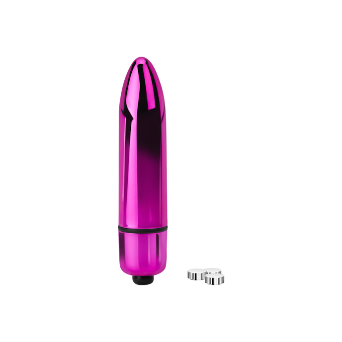 œuf-vibro-au-design-métallique-8-cm-Rose néon-1