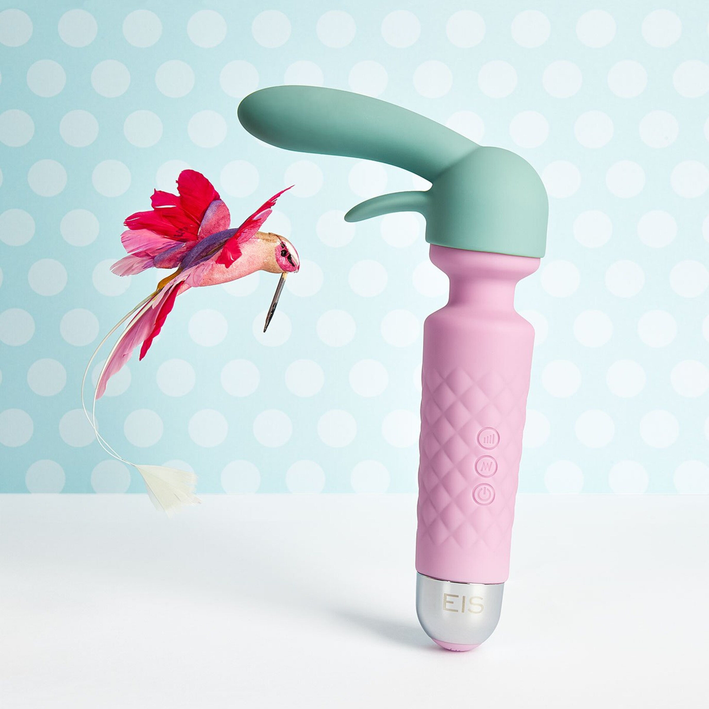 oplaadbare-siliconen-massager-19-5-cm-Mint-Roze-2