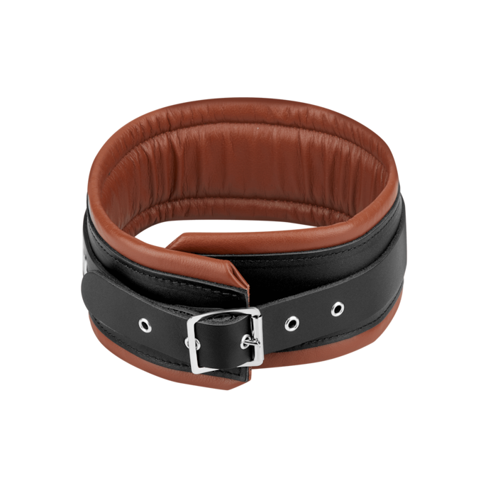 gewatteerde-halsband-m/l-Bruin-Zwart-4