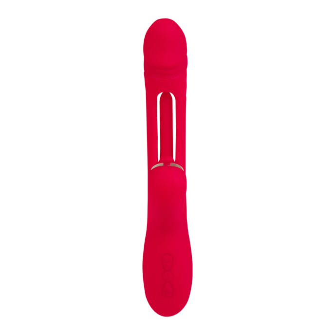 exceptionnel-rabbit-en-silicone-24-5-cm-Rouge-4