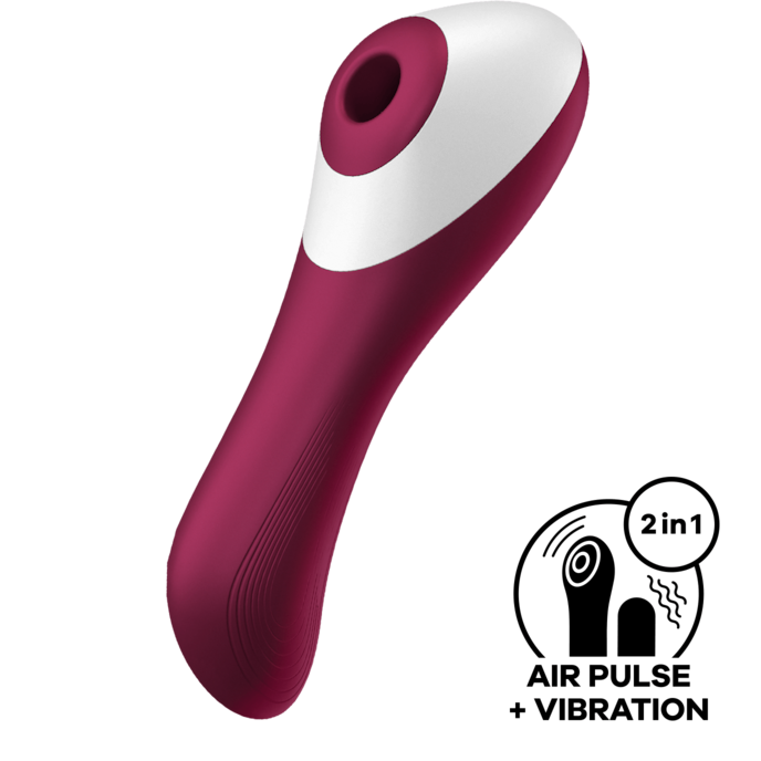 satisfyer-dual-crush-vibromasseur-2-en-1-+-jouet-à-ondes-de-pression-Bordeaux-1