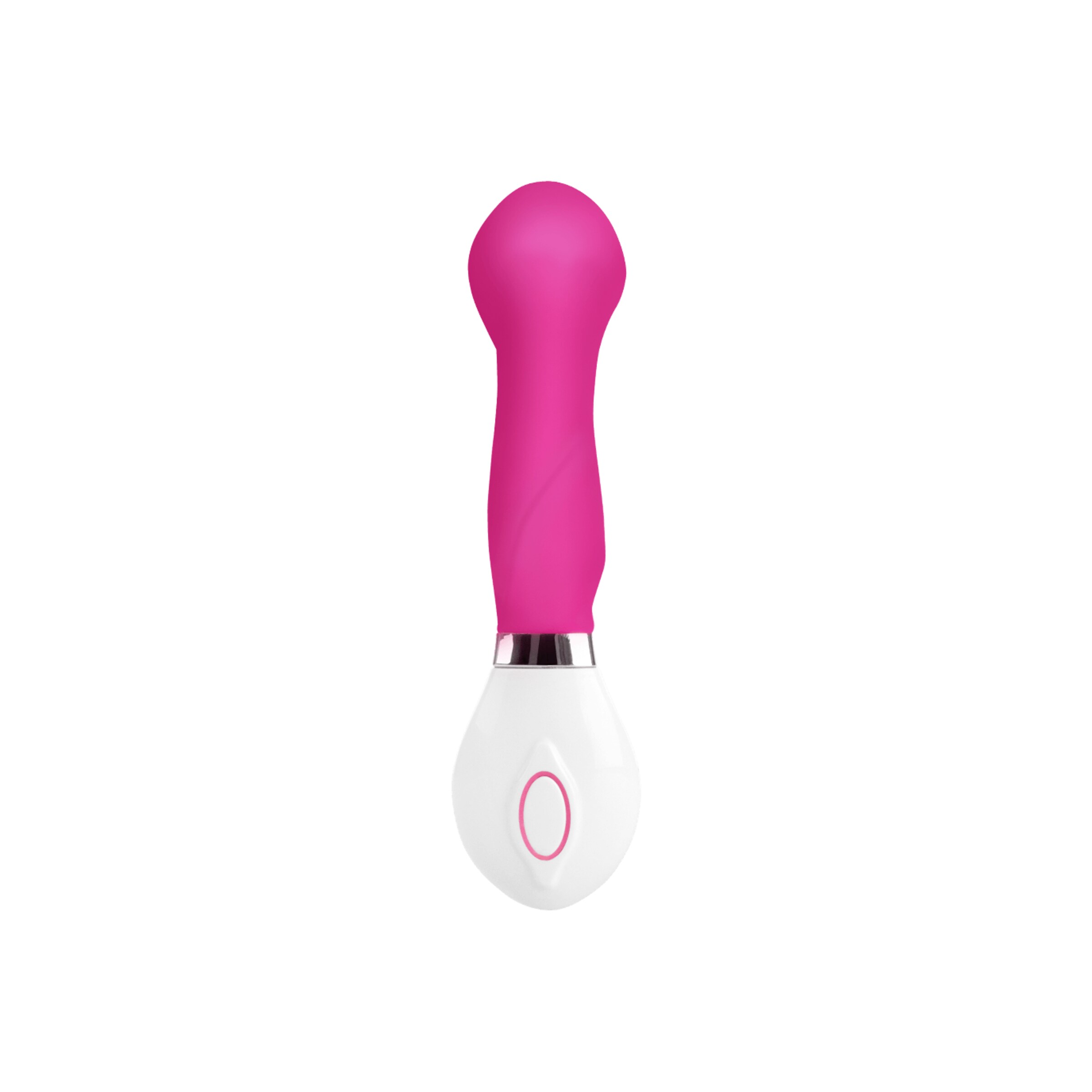 vibromasseur-design-rechargeable--hy]-en-silicone-17-5-cm-Blanc-Rose néon-4