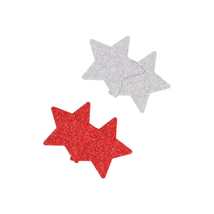 pretty-pasties---glitter-stars-2-paires-Argent-Rouge-1