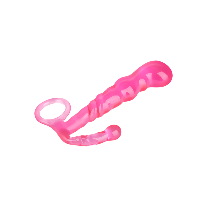 smalle-anaaldildo-met-golvende-structuur-12-cm-Pink-6