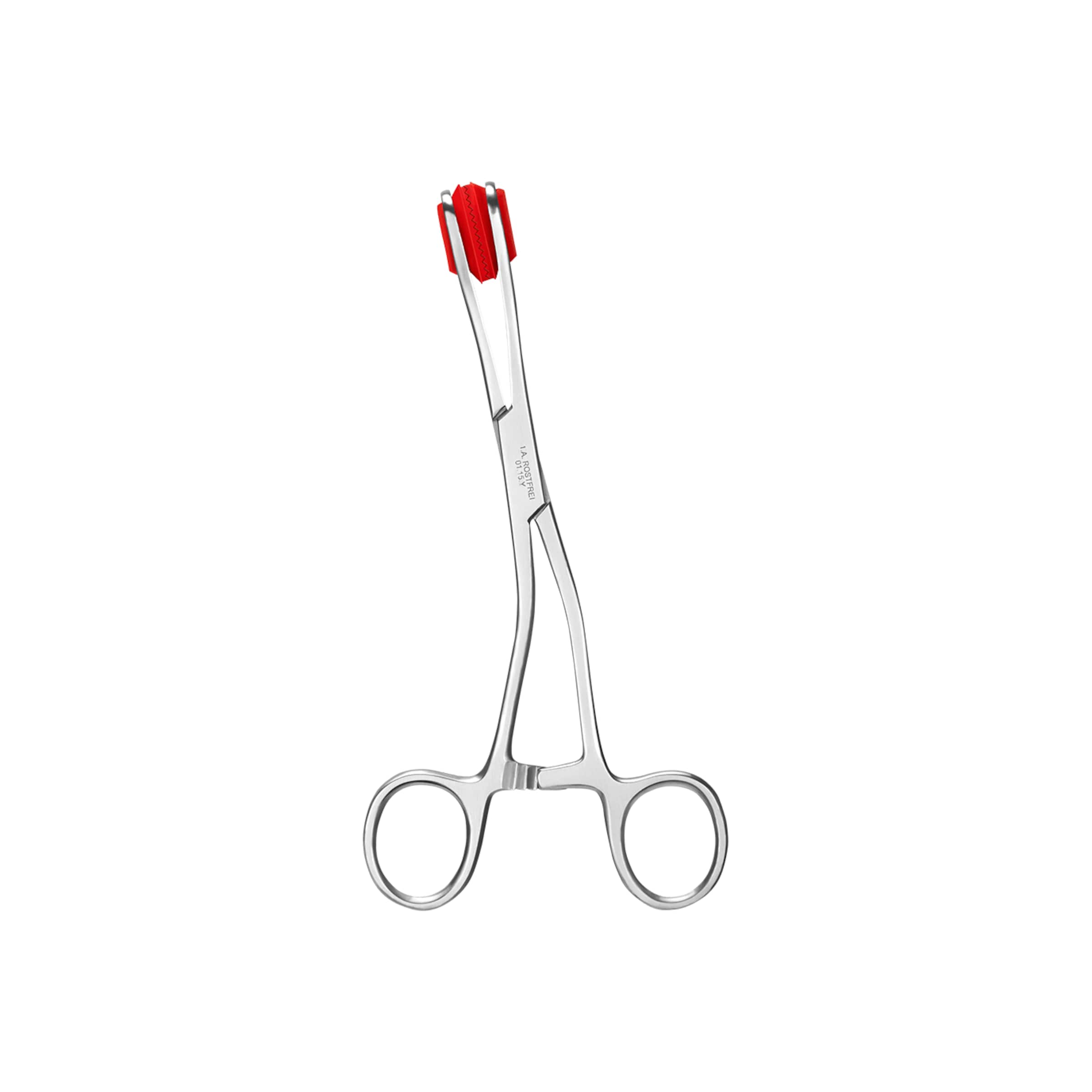 pince-à-piercing-en-acier-inoxydable-Argent-Rouge-2