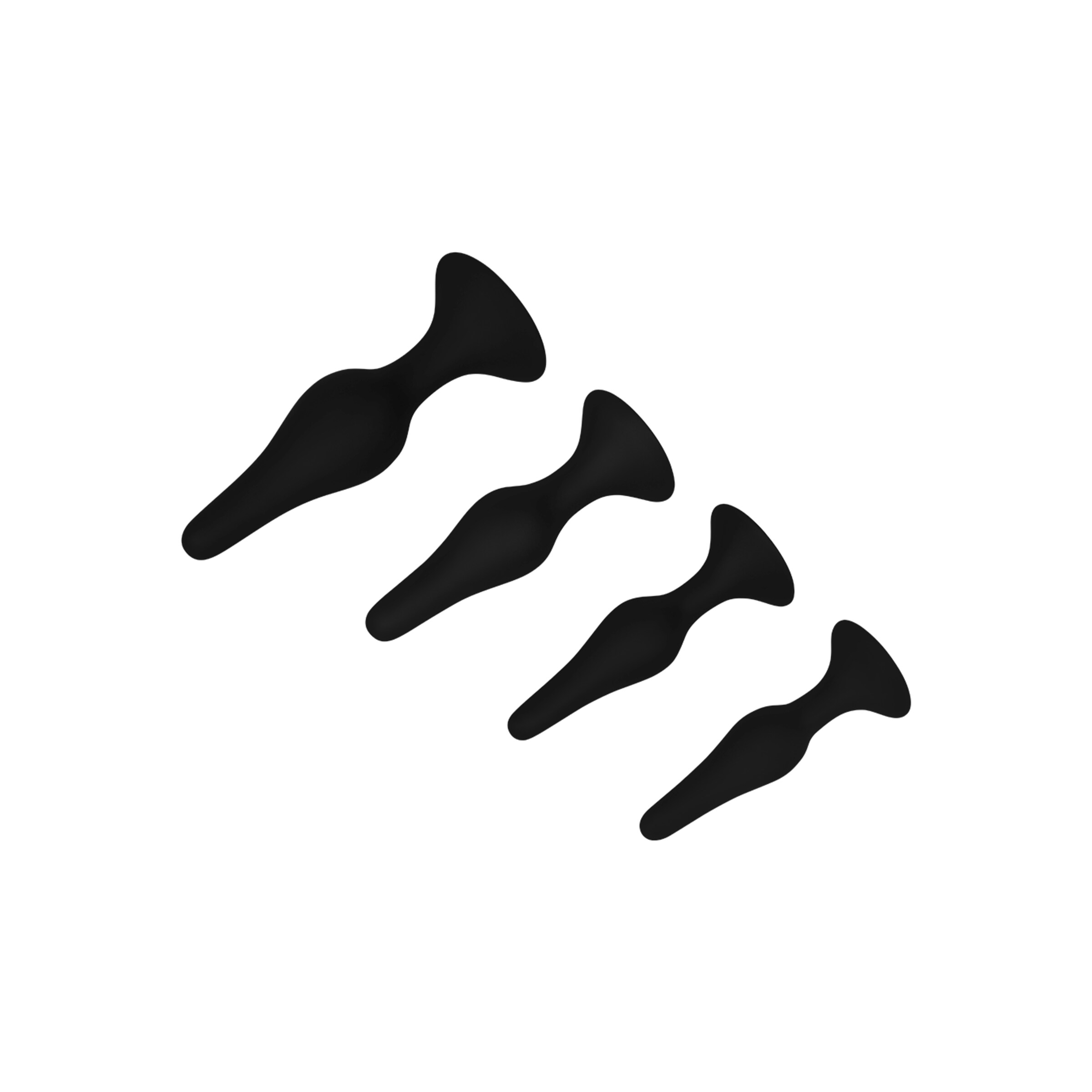 analplug-set-aus-silikon-4-größen-Schwarz-3