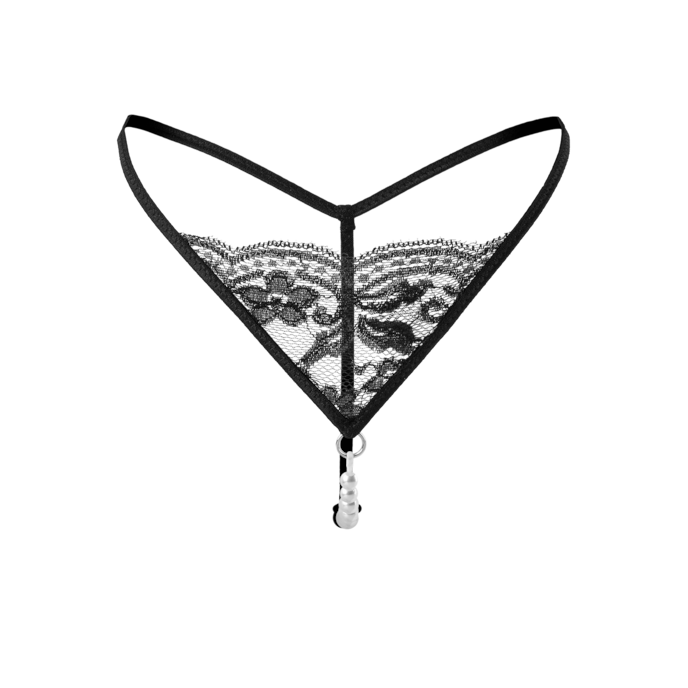 string-en-dentelle-avec-élégante-chaîne-de-perles-Noir-1