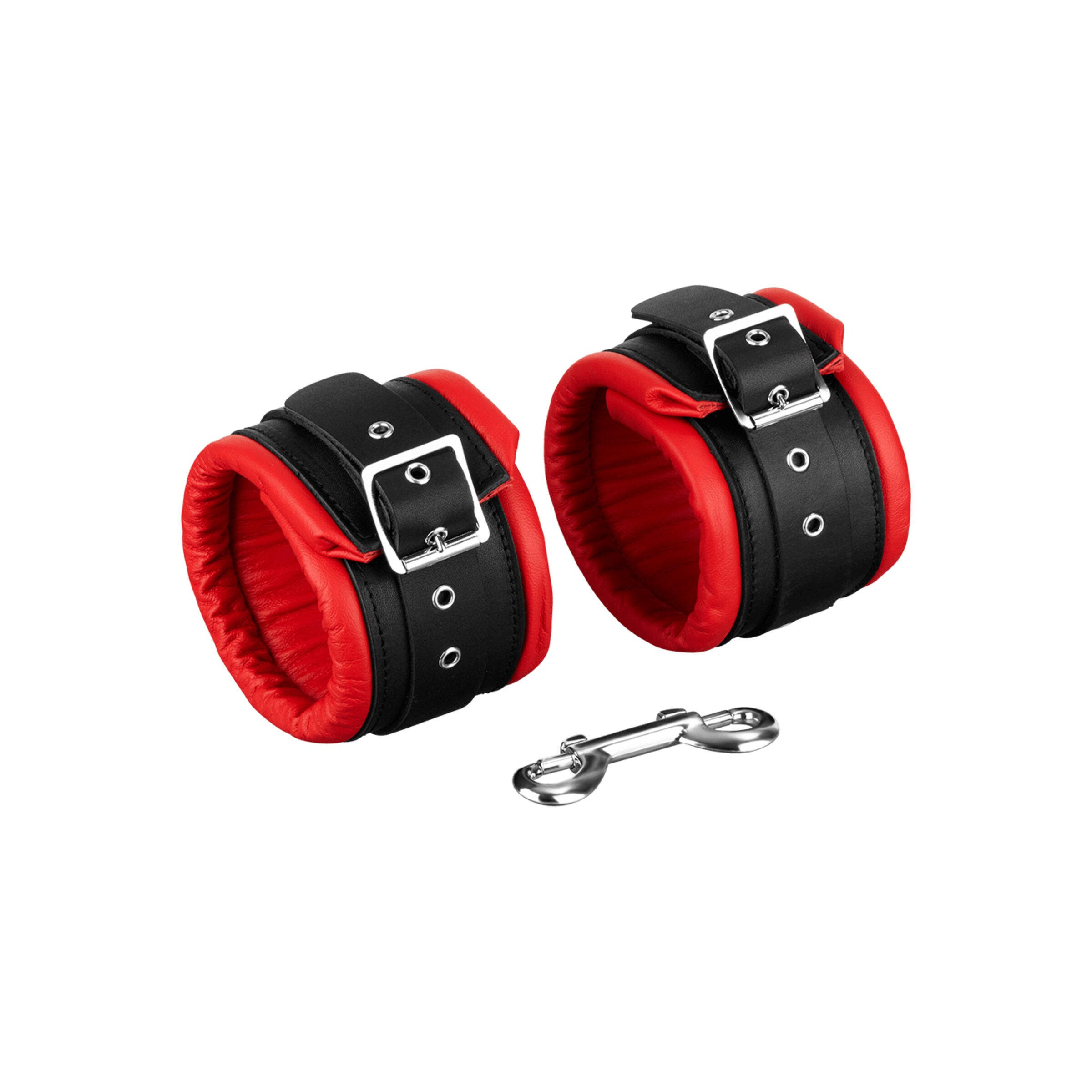 gepolsterte-fußfesseln-Rot-Schwarz-3