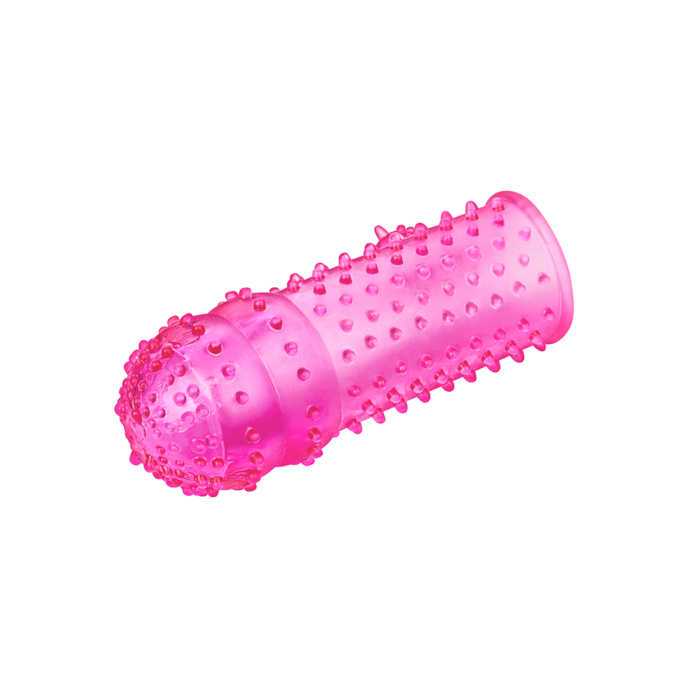 manchon-pénien-à-picots-avec-stimulateur-clitoridien-13cm-Rose-7