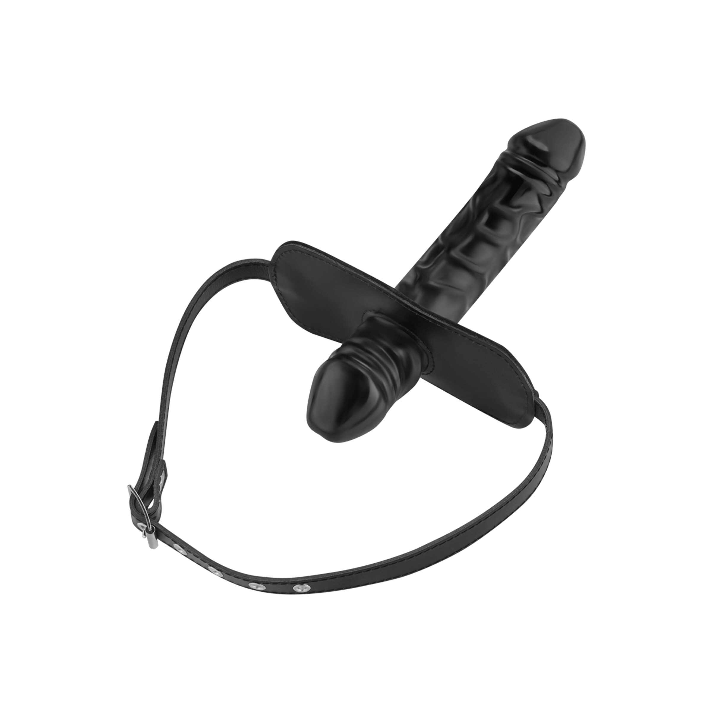 gag-met-dubbele-dildo-Zwart-2