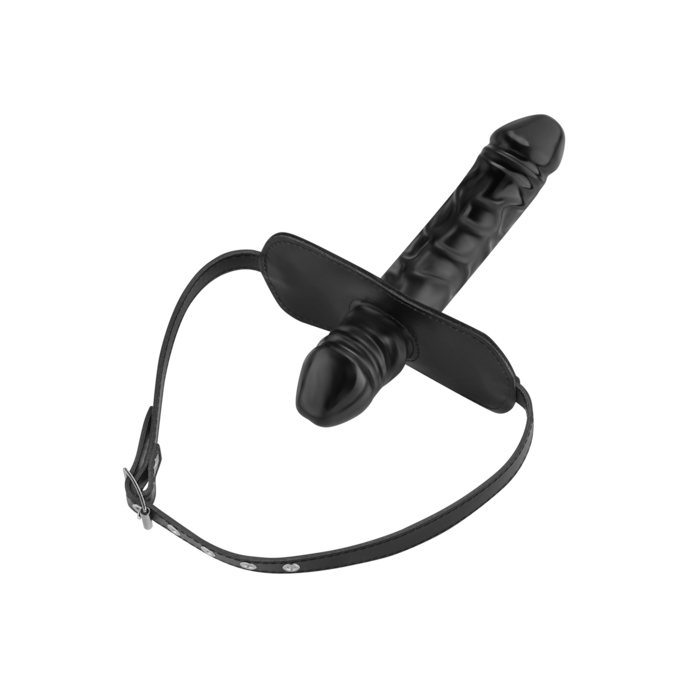 gag-met-dubbele-dildo-Schwarz-2