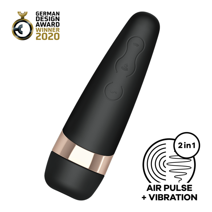 satisfyer-pro-3+-Noir-Or rose-1