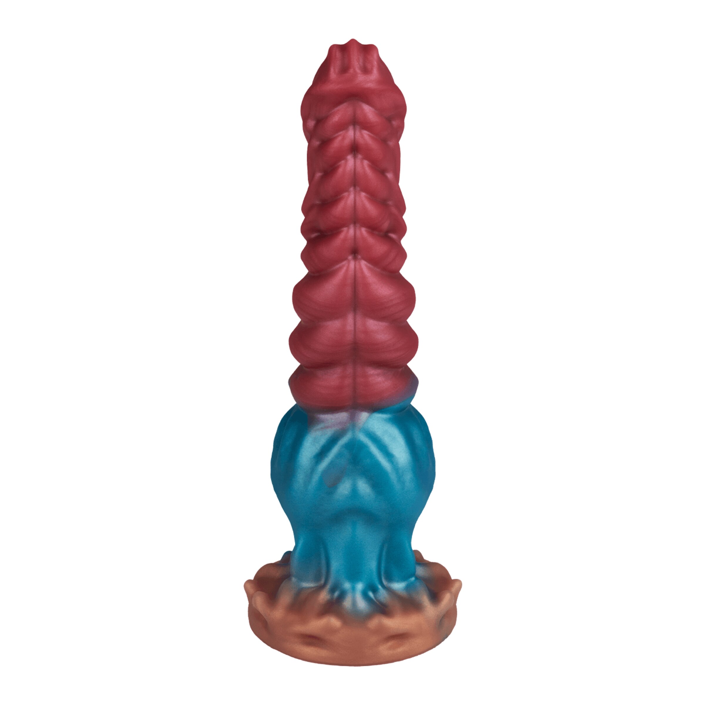 tentakel-dildo-met-opvallende-structuur-24-cm-Blauw-Goud-Rood-3