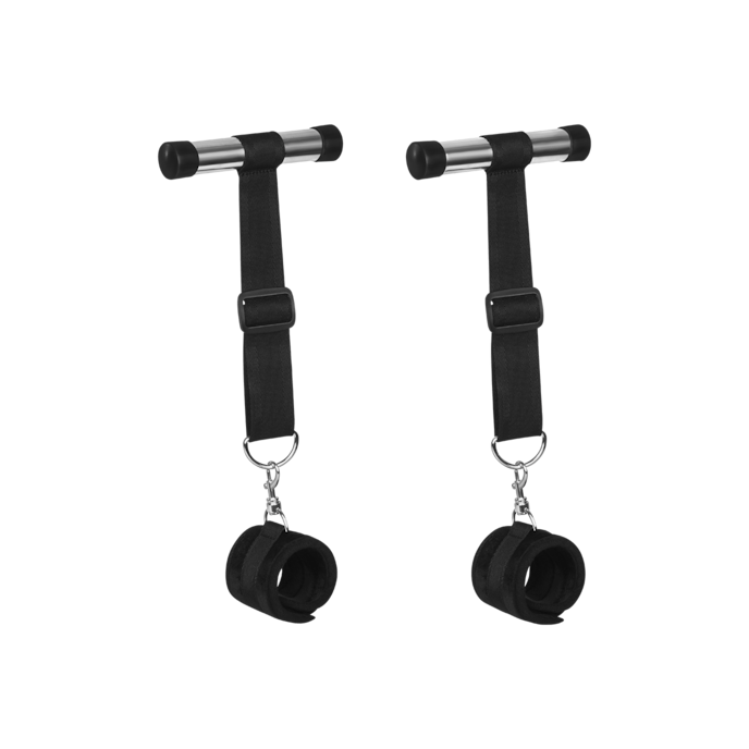 over-the-door-cuff-set-Schwarz-Silber-1