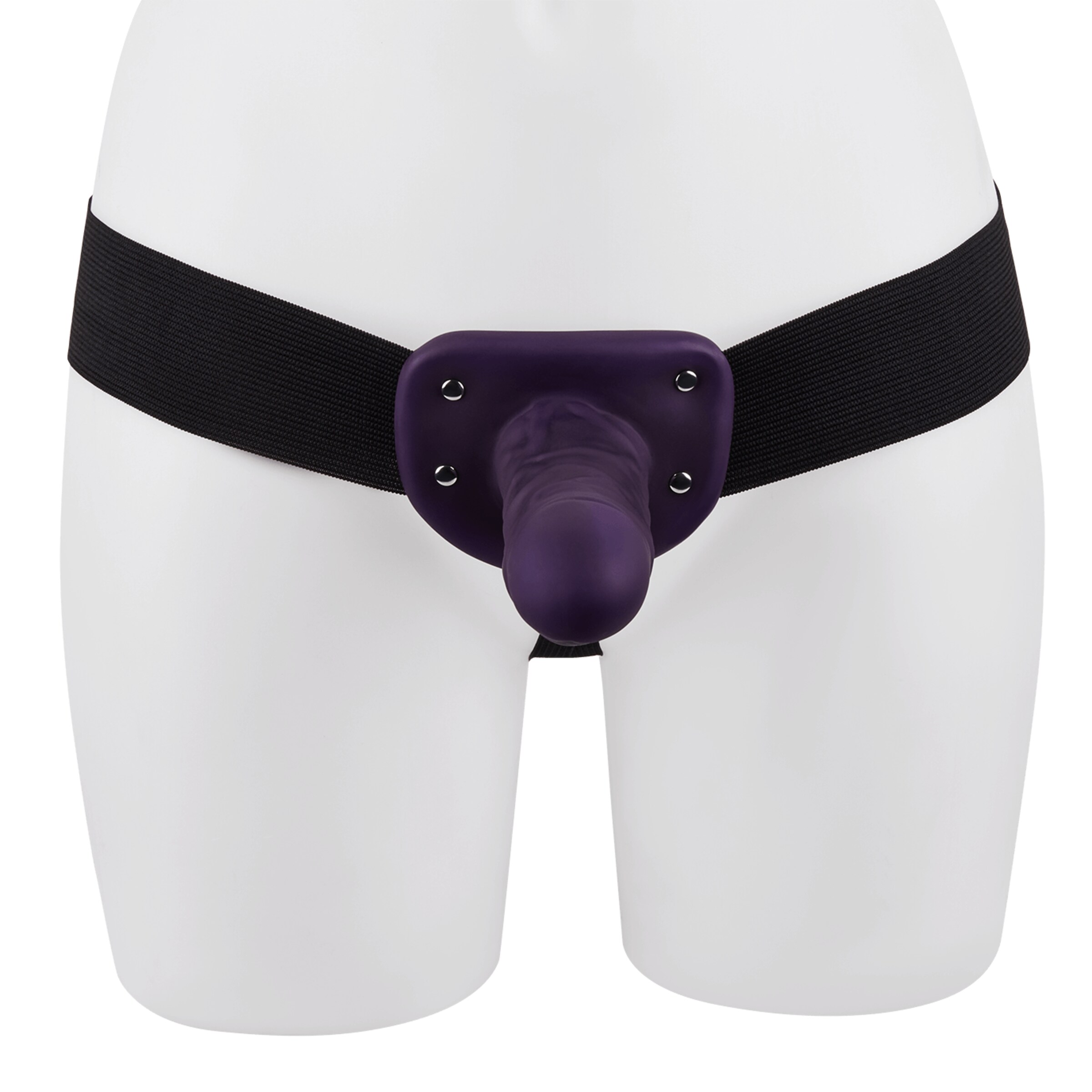 universal-hollow-strap-on-17-5-cm-Paars-Zwart-4