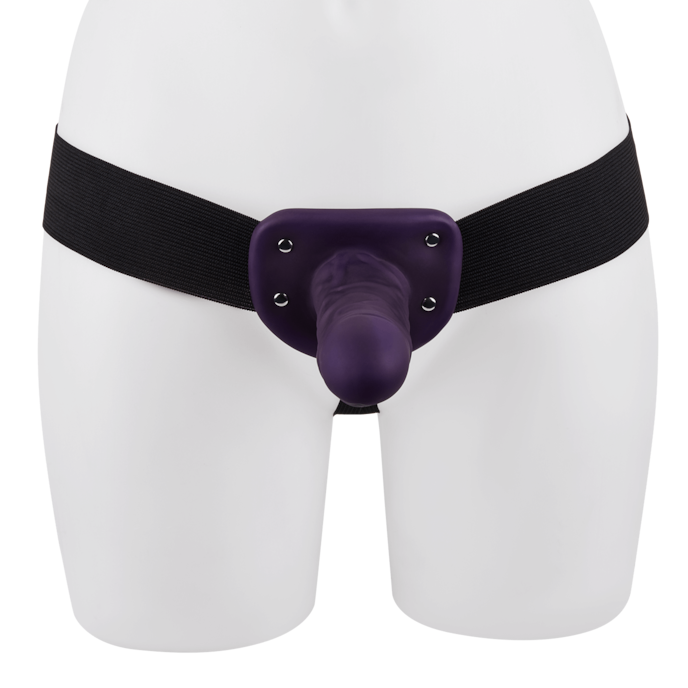 universal-hollow-strap-on-17-5-cm-Paars-Zwart-4