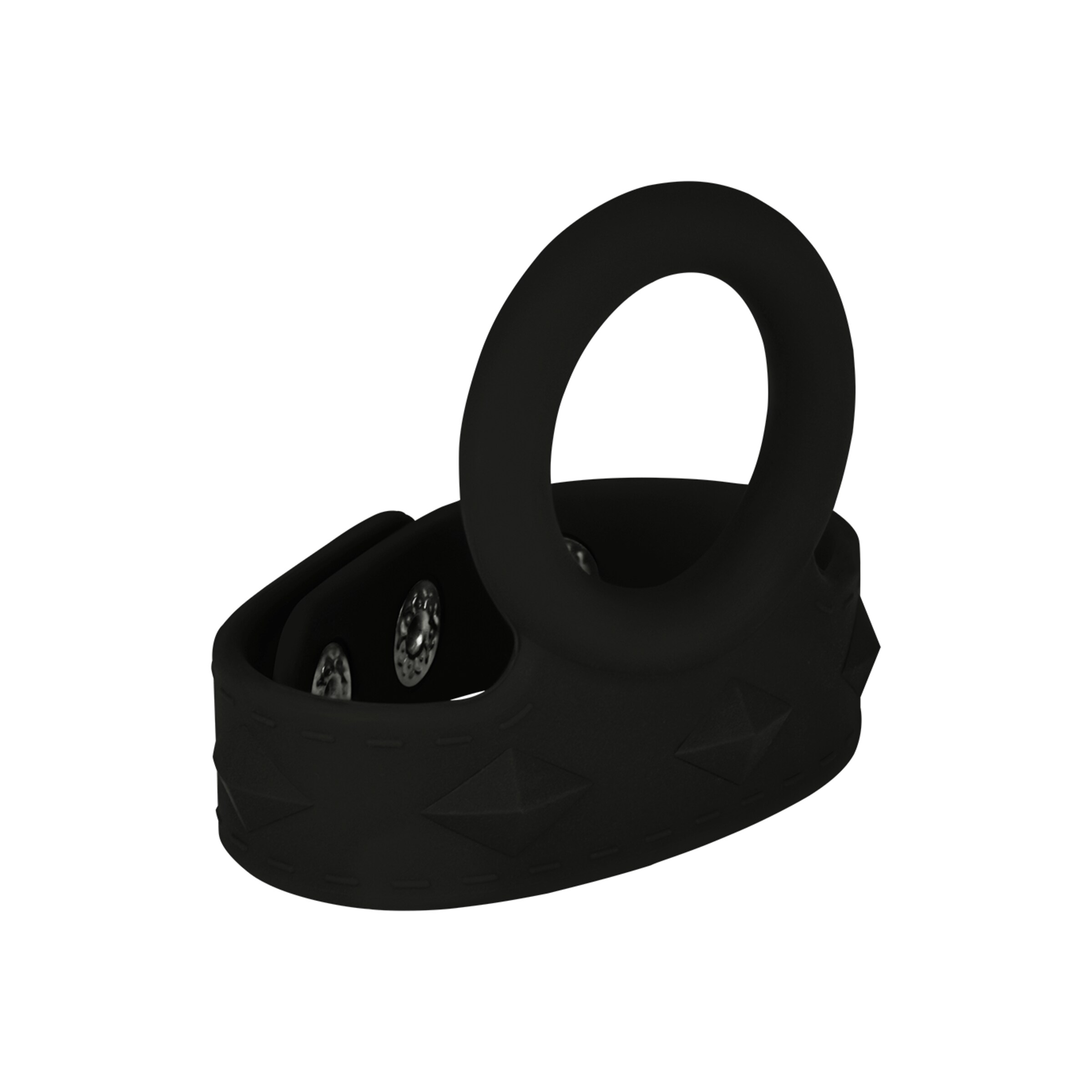 penisring-met-verstelbare-trelbalriem-3-[nbhy]-6-5-cm-Zilver-Zwart-1