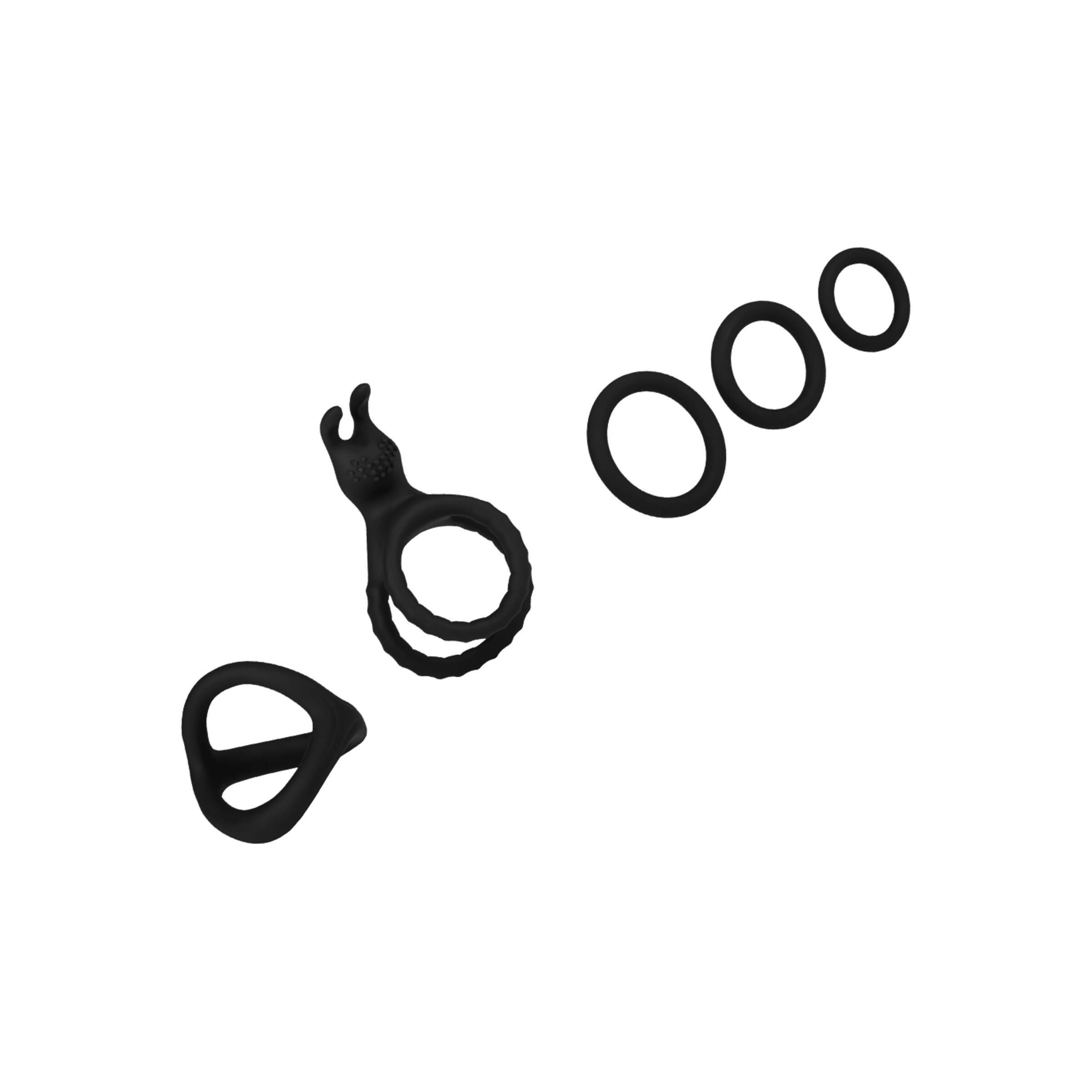 veelzijdige-siliconen-penisringset-5-delen-Zwart-1