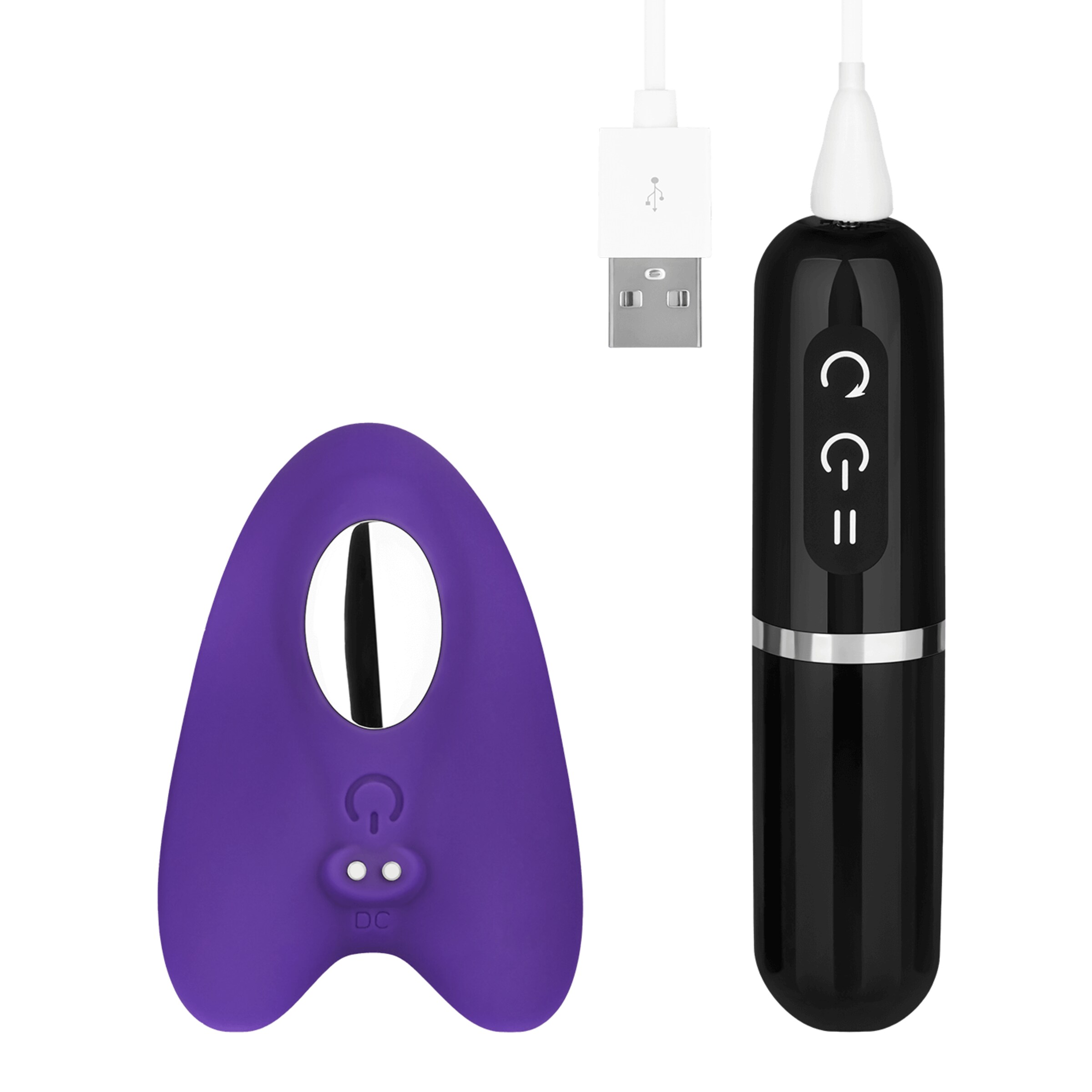 vibrateur[nbhy]-set-en-silicone-2-pièces-Noir-Violet-7