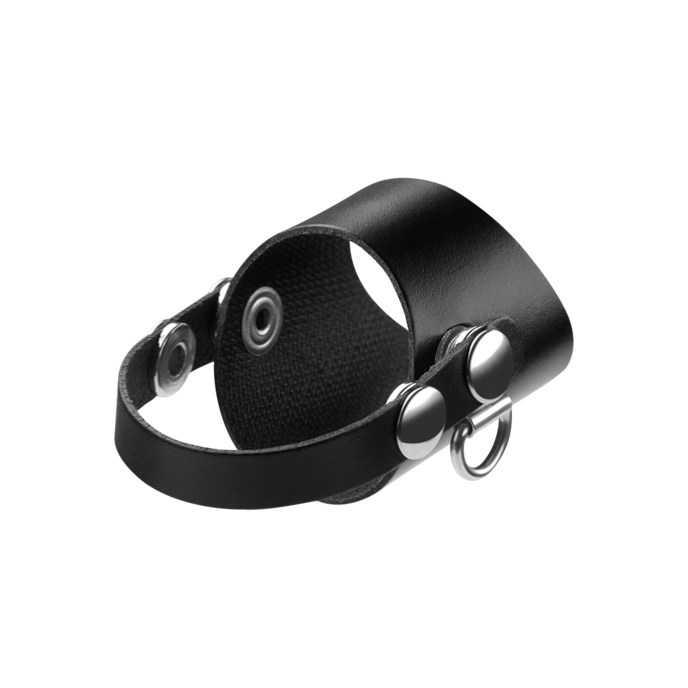 eikelmanchet-met-riemen-Zwart-1