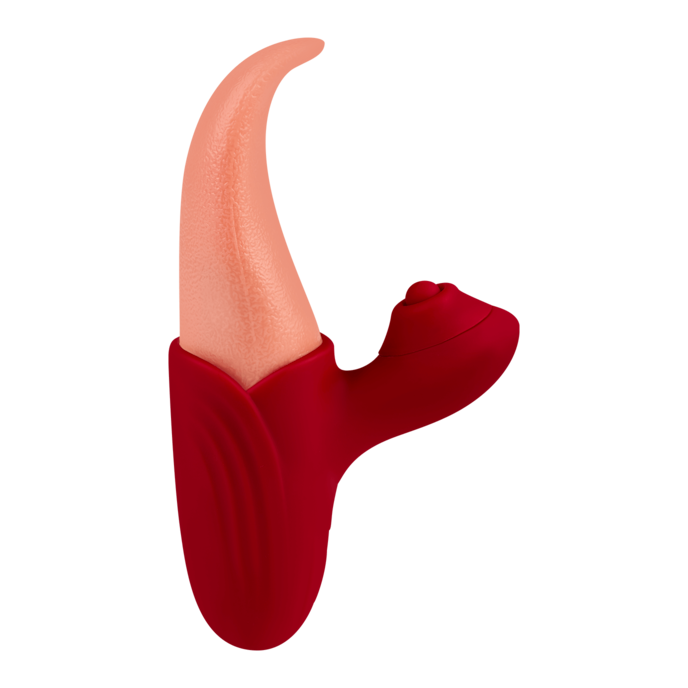 vibromasseur-rabbit-en-forme-de-langue-15-5-cm-Naturel clair-Rouge-2