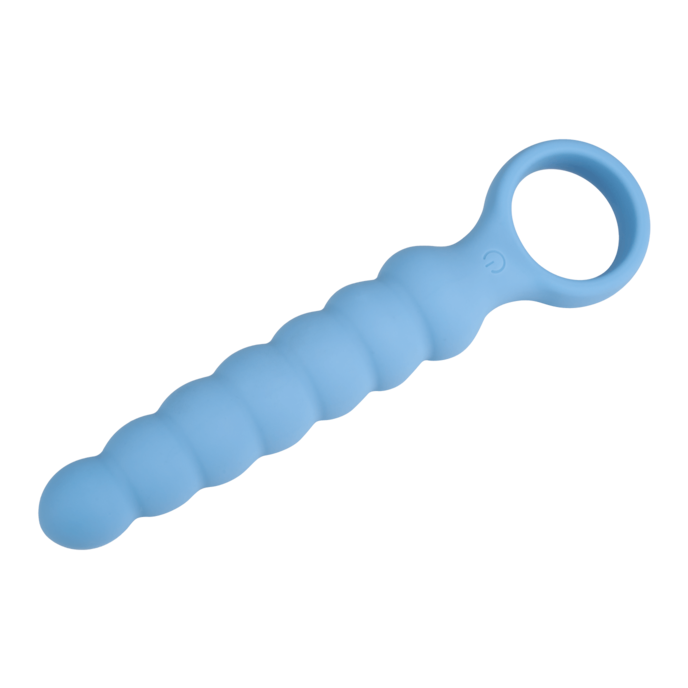 vibromasseur-anal-avec-anneau-de-maintien-16-5-cm-Bleu clair-6