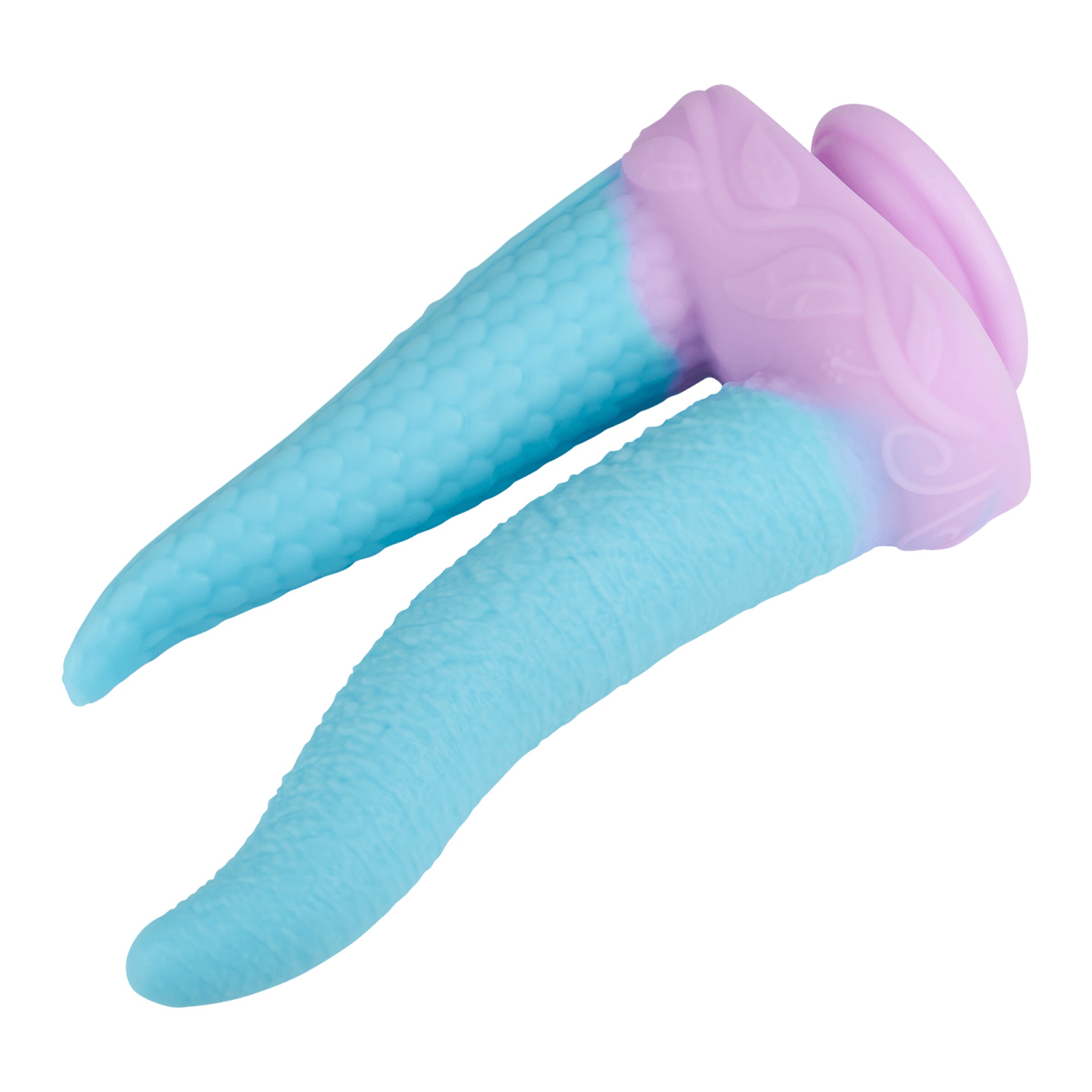 verspielter-tentakel-doppeldildo-mit-saugfuß-24-5-cm-Hellblau-Lila-6