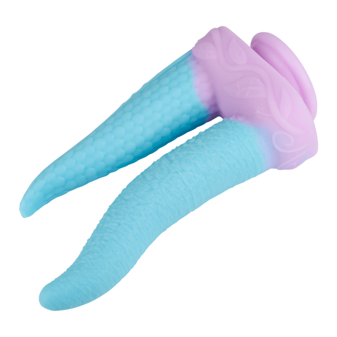 verspielter-tentakel-doppeldildo-mit-saugfuß-24-5-cm-Hellblau-Lila-6