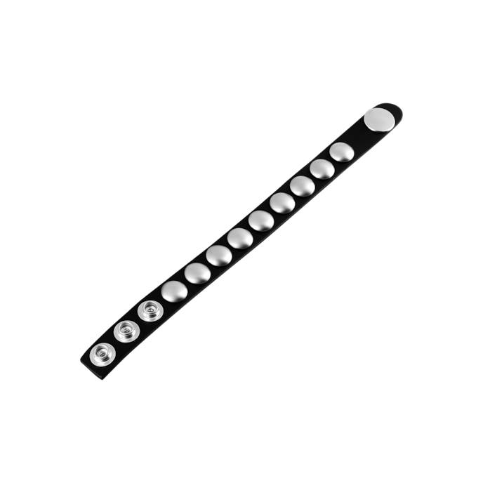 sangle-pénienne-en-cuir-avec-rivets-Argent-Noir-3