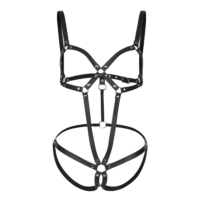 harnais-en-cuir-coquin-Argent-Noir-1