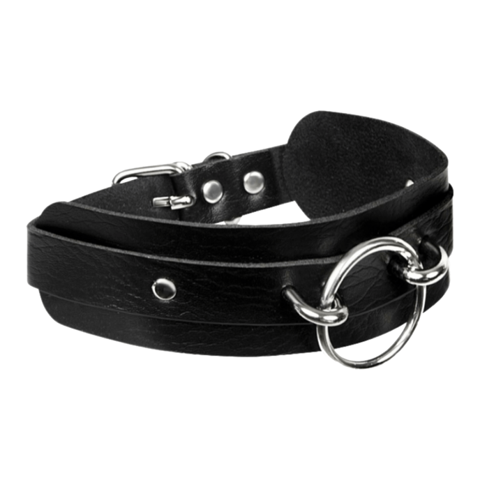 o-ring-front-collar-Schwarz-Silber-1