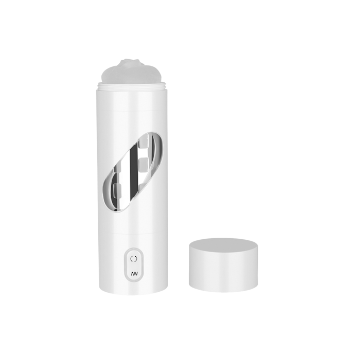 rechargeable-roto-bator-pussy-23-5-cm-Silber-Transparent-Weiß-6